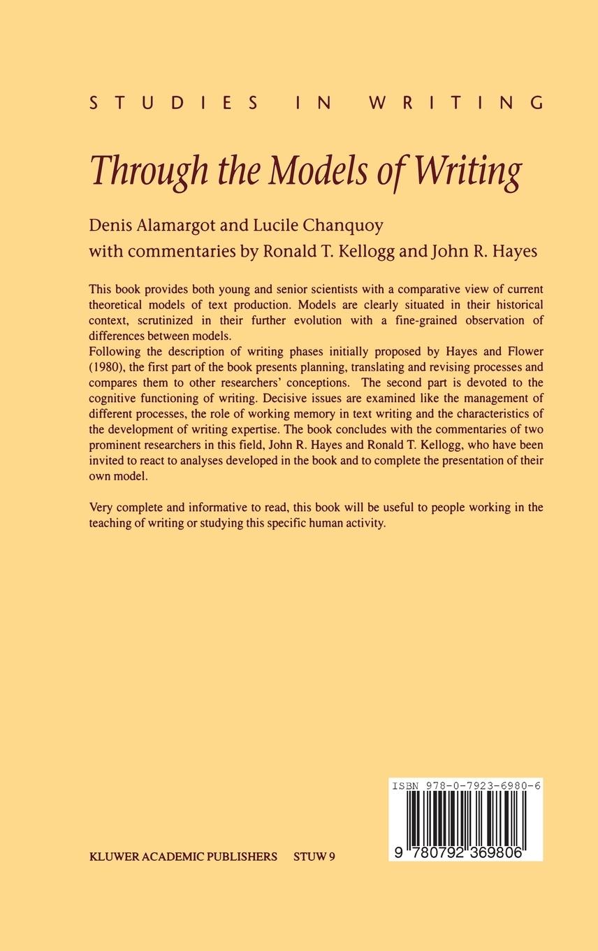 Rückseite: 9780792369806 | Through the Models of Writing | L. Chanquoy (u. a.) | Buch | viii