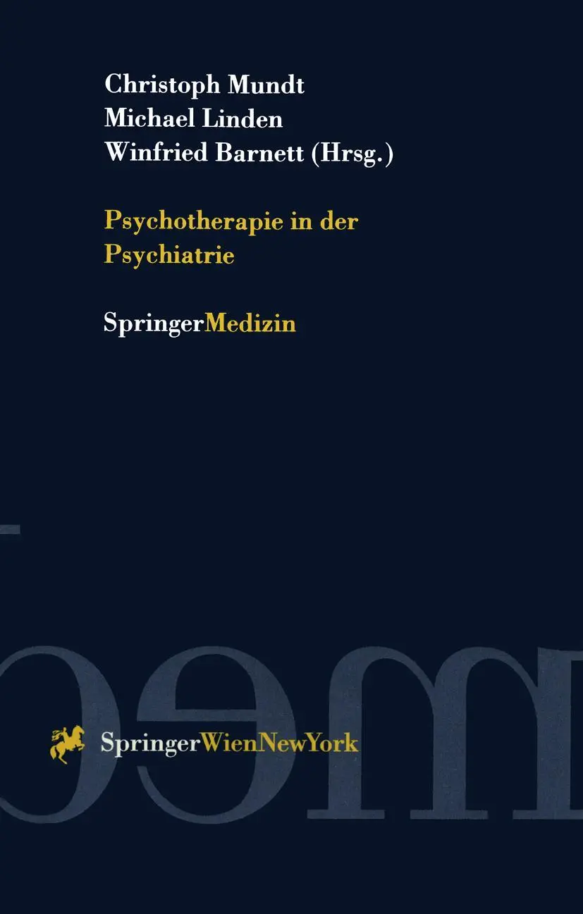 Cover: 9783211829806 | Psychotherapie in der Psychiatrie | Christoph Mundt (u. a.) | Buch