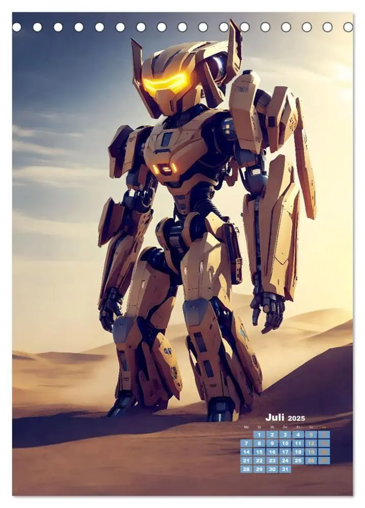 Bild: 9783435979806 | Roboter Nachtwache (Tischkalender 2025 DIN A5 hoch), CALVENDO...