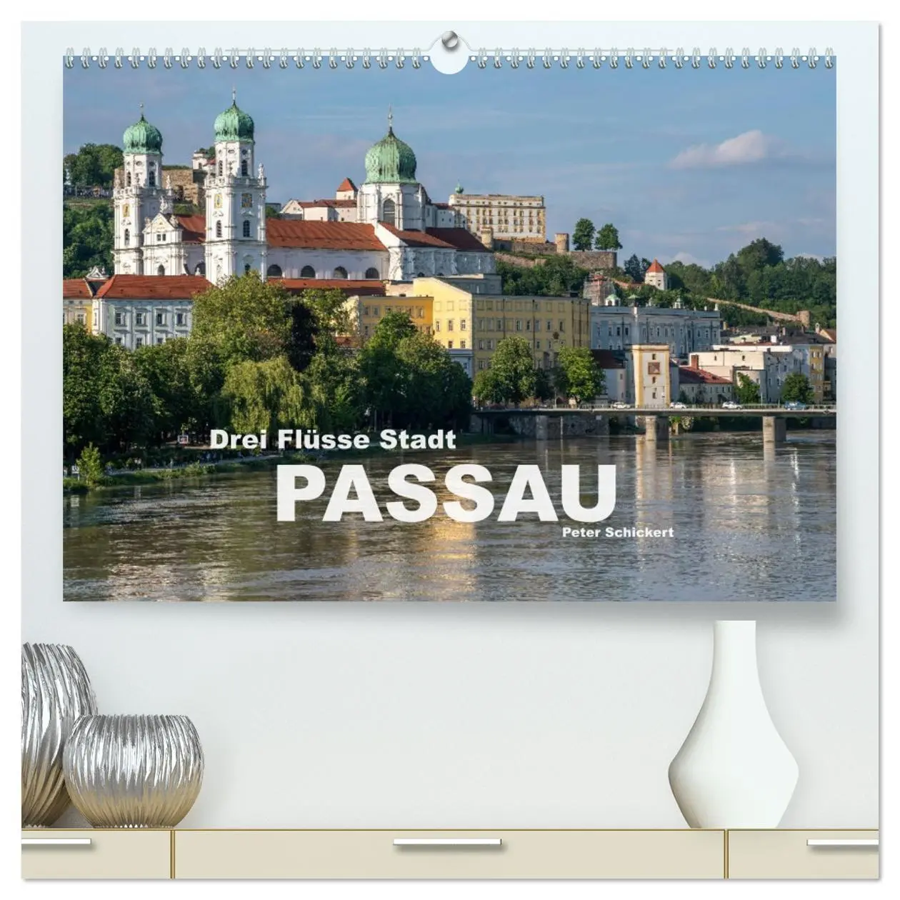 Cover: 9783457689806 | Drei Flüsse Stadt Passau (hochwertiger Premium Wandkalender 2026...