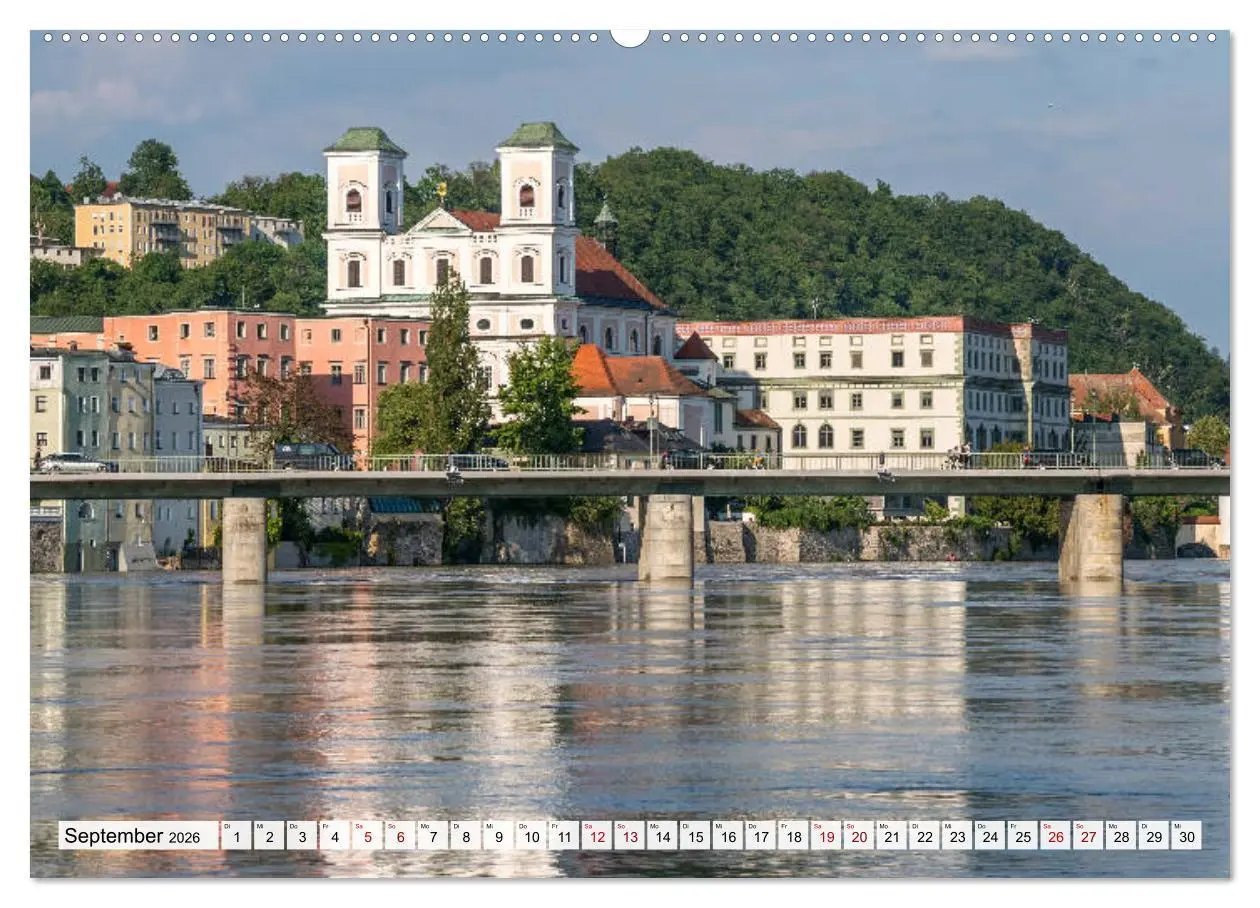 Bild: 9783457689806 | Drei Flüsse Stadt Passau (hochwertiger Premium Wandkalender 2026...