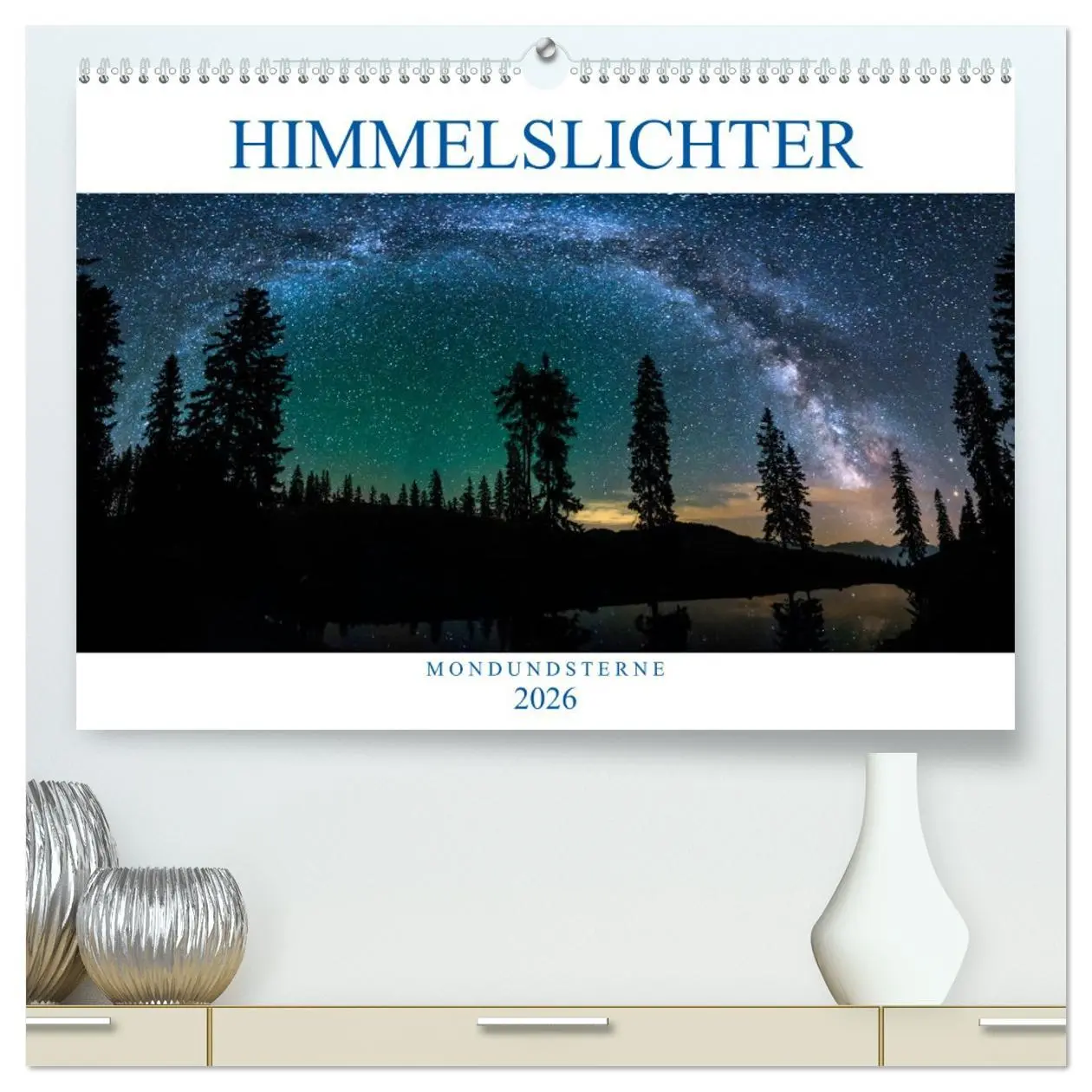Cover: 9783457759806 | Himmelslichter - Mond und Sterne (hochwertiger Premium Wandkalender...