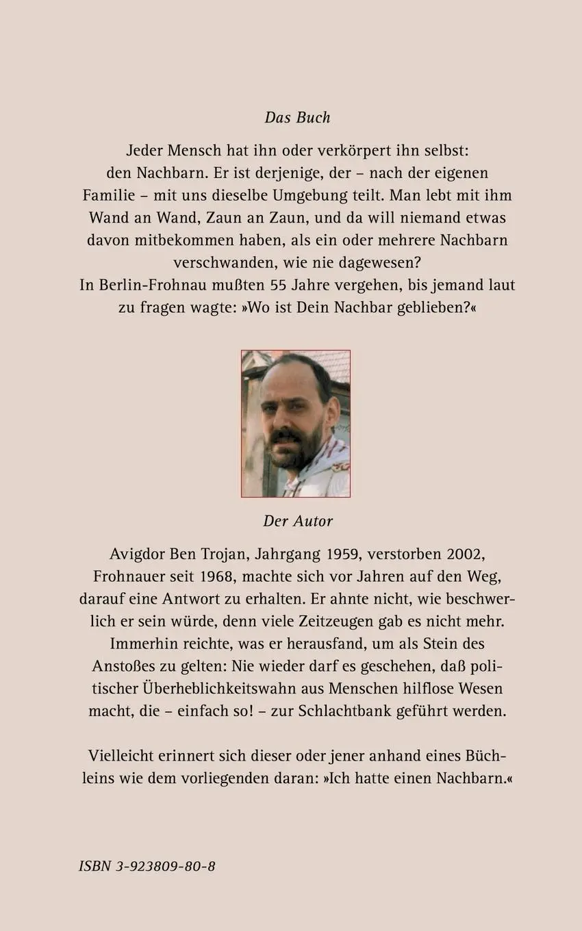 Rückseite: 9783923809806 | Liebe Grüße an Frl. Ilse | Jüdische Spurensuche in Reinickendorf