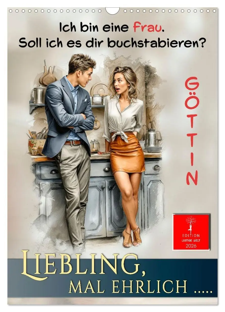 Cover: 9783516699906 | Liebling, mal ehrlich ..... (Wandkalender 2026 DIN A3 hoch),...
