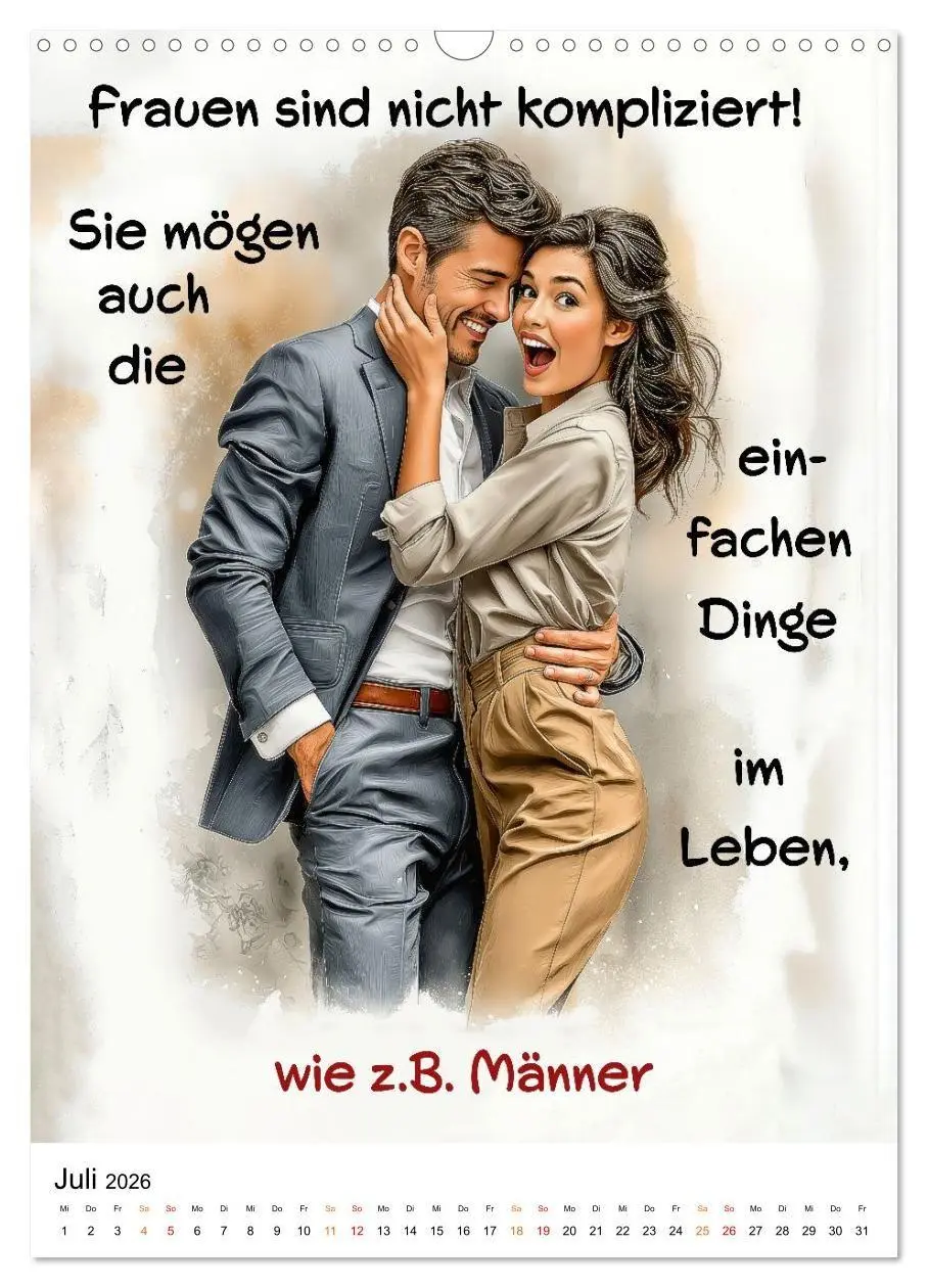 Bild: 9783516699906 | Liebling, mal ehrlich ..... (Wandkalender 2026 DIN A3 hoch),...