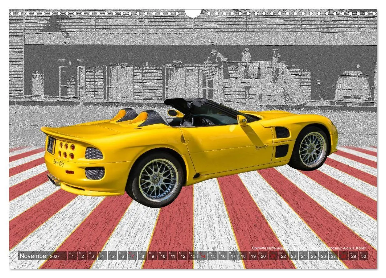 Bild: 9783569549906 | Corvette Photocomposing (Wandkalender 2027 DIN A3 quer), CALVENDO...