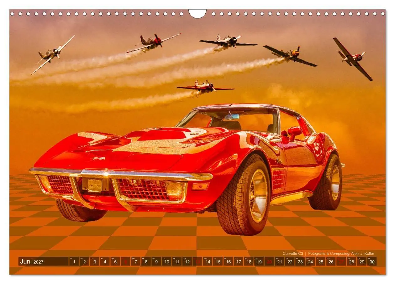 Bild: 9783569549906 | Corvette Photocomposing (Wandkalender 2027 DIN A3 quer), CALVENDO...