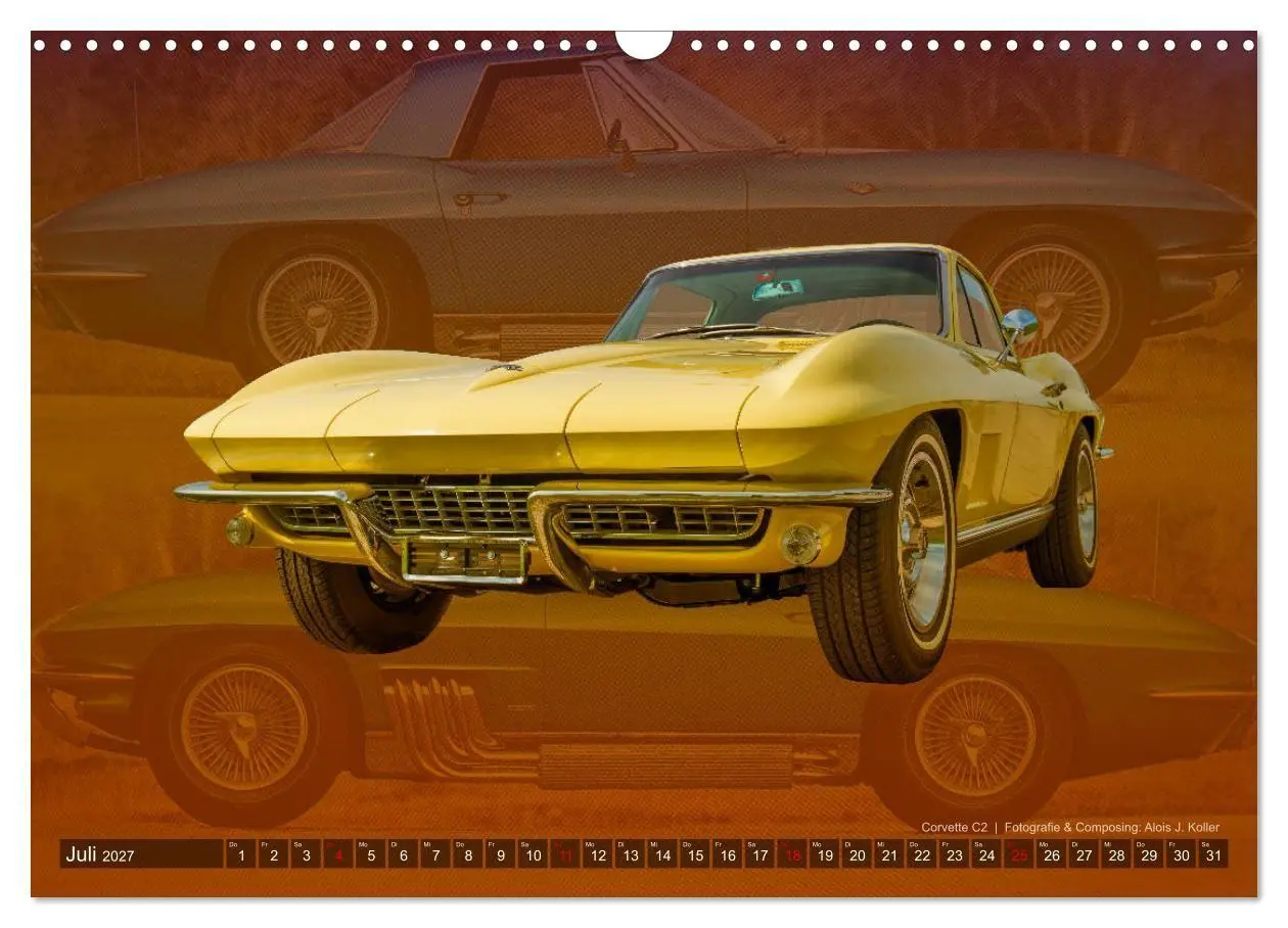 Bild: 9783569549906 | Corvette Photocomposing (Wandkalender 2027 DIN A3 quer), CALVENDO...