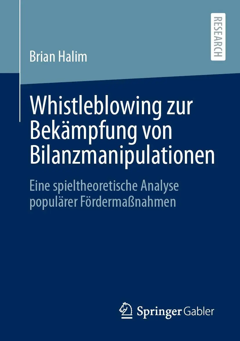 Cover: 9783658339906 | Whistleblowing zur Bekämpfung von Bilanzmanipulationen | Brian Halim