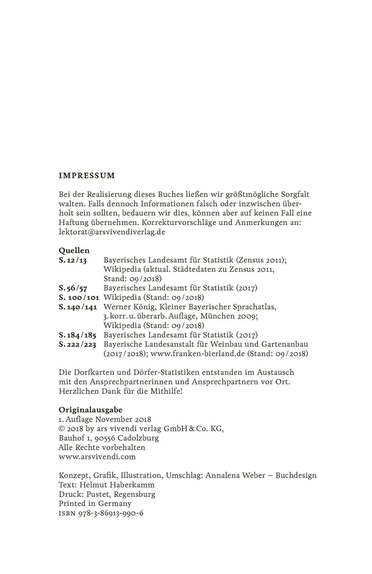 Bild: 9783869139906 | Kleine Sammlung fränkischer Dörfer | Helmut Haberkamm (u. a.) | Buch