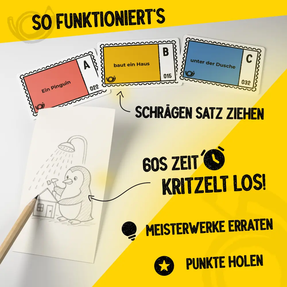 Bild: 4262538230007 | Kritzelpost Das lustige Zeichenspiel | Spiel | TV-KP-01 | Deutsch