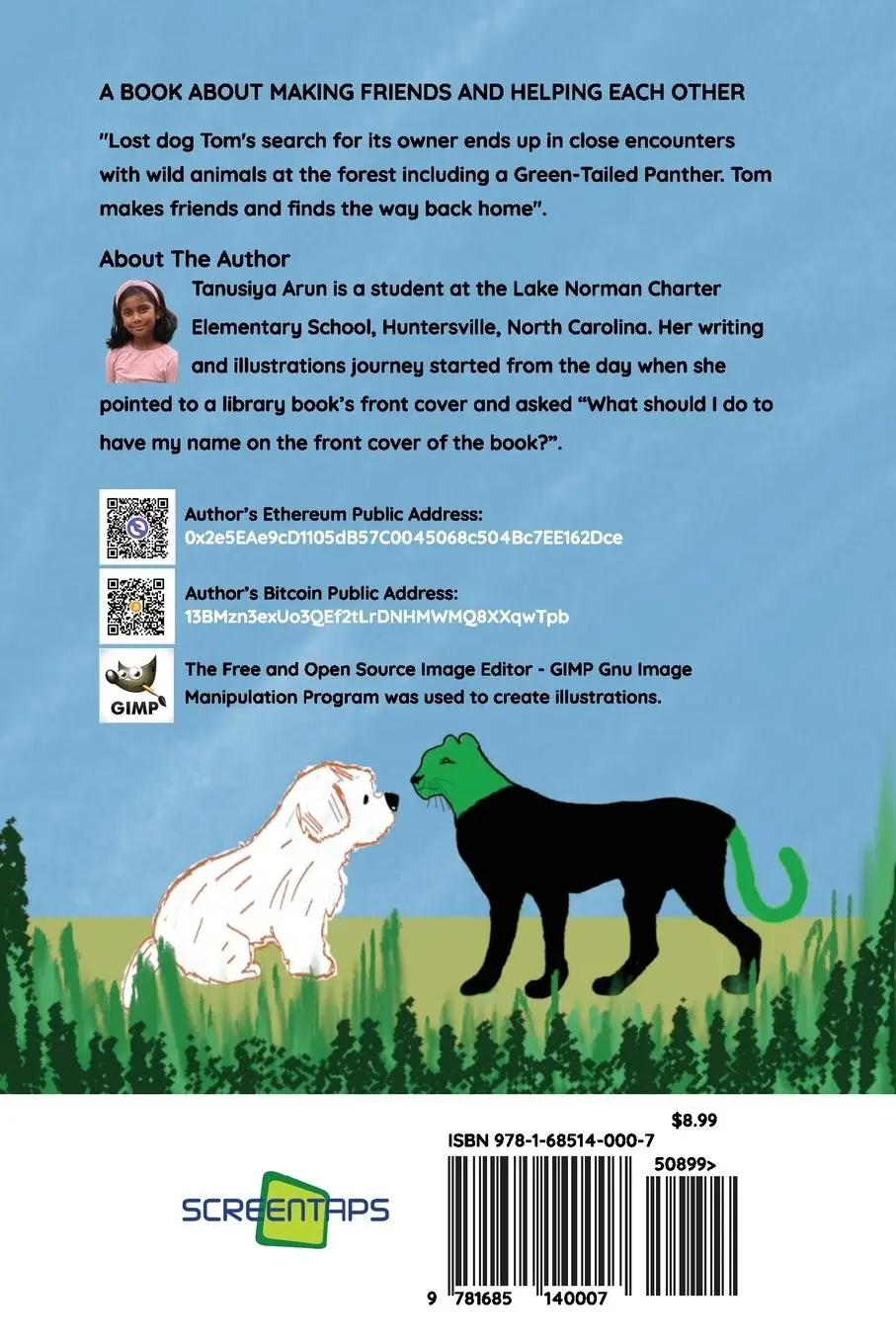 Rückseite: 9781685140007 | The Lost Dog befriends a green-tailed panther | Tanusiya Arun | Buch