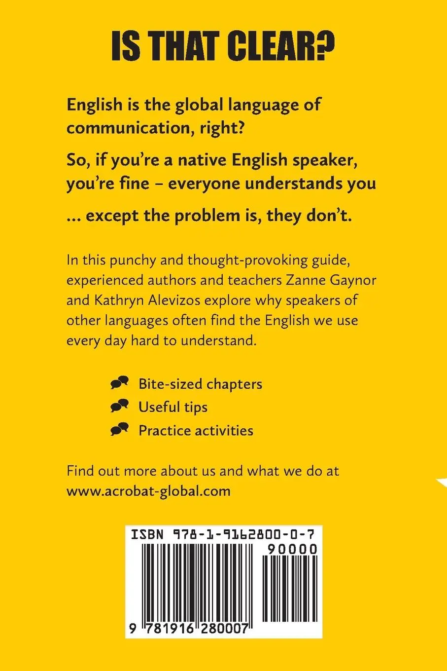 Rückseite: 9781916280007 | Is That Clear? | Effective communication in a multilingual world