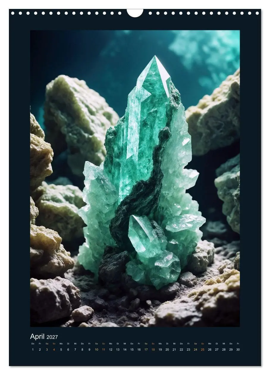 Bild: 9783569110007 | Fantastische Mineralien - Geheimnisvolle Schätze (Wandkalender 2027...