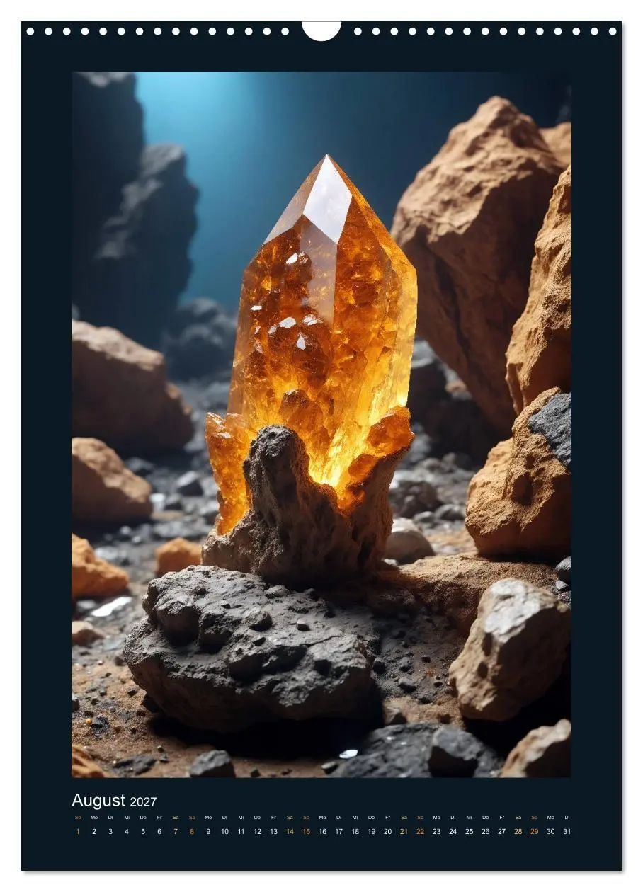 Bild: 9783569110007 | Fantastische Mineralien - Geheimnisvolle Schätze (Wandkalender 2027...