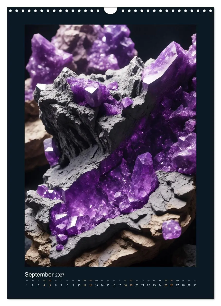 Bild: 9783569110007 | Fantastische Mineralien - Geheimnisvolle Schätze (Wandkalender 2027...