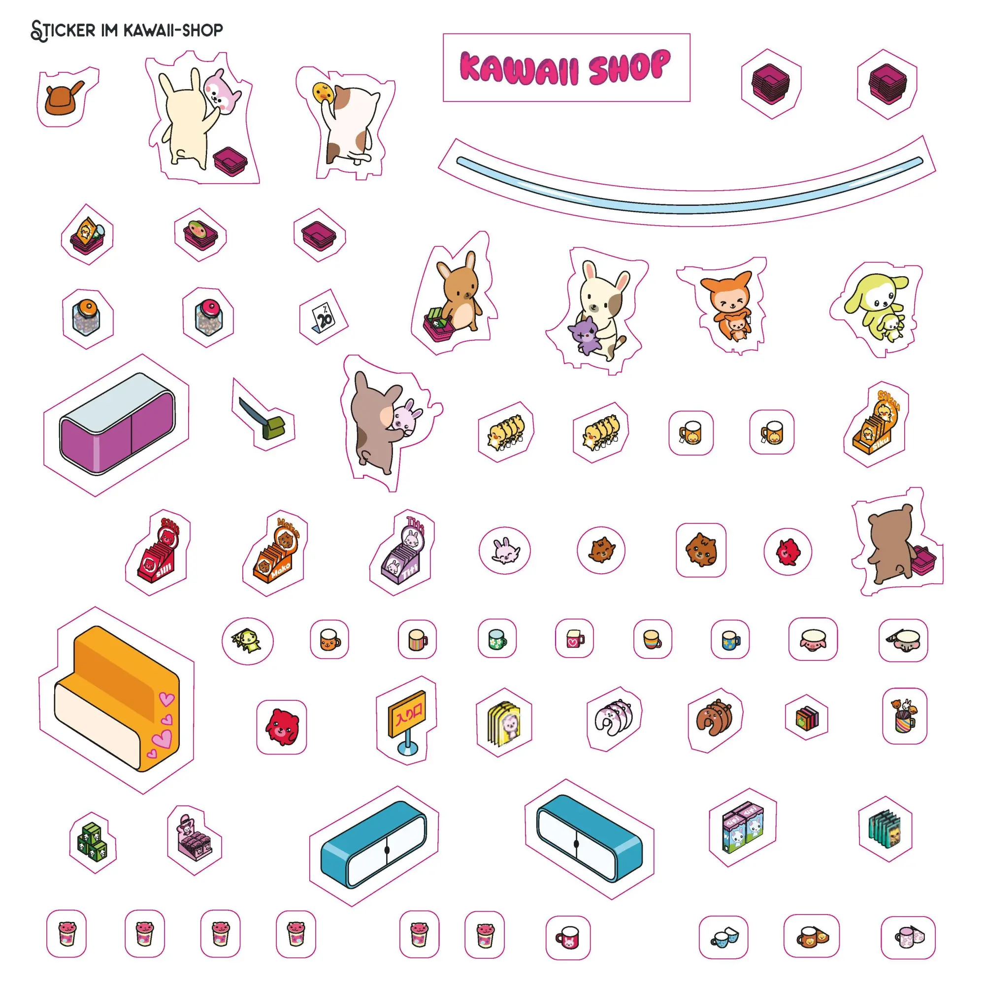 Bild: 9783625300007 | Mini-Sticker-Szenen - Cozy Mini-Japan | Alain Boyer | Taschenbuch
