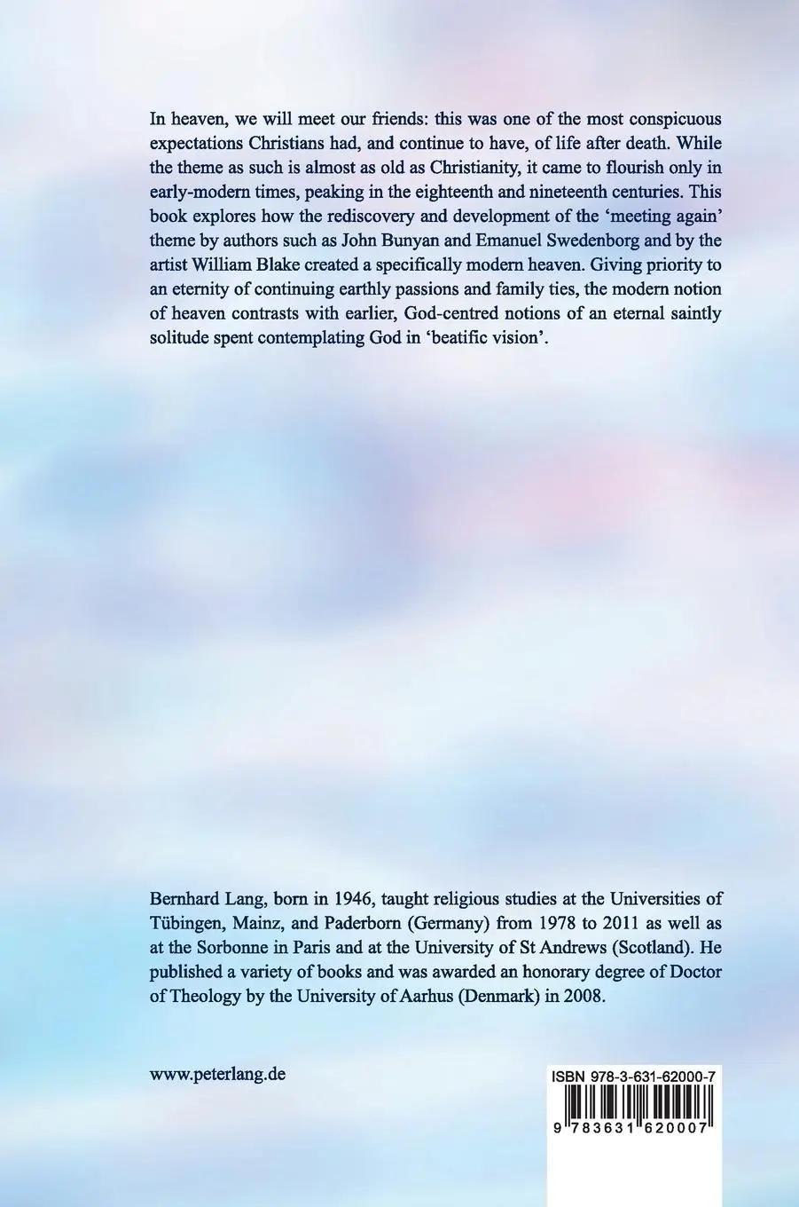 Rückseite: 9783631620007 | Meeting in Heaven | Modernising the Christian Afterlife, 1600¿-2000