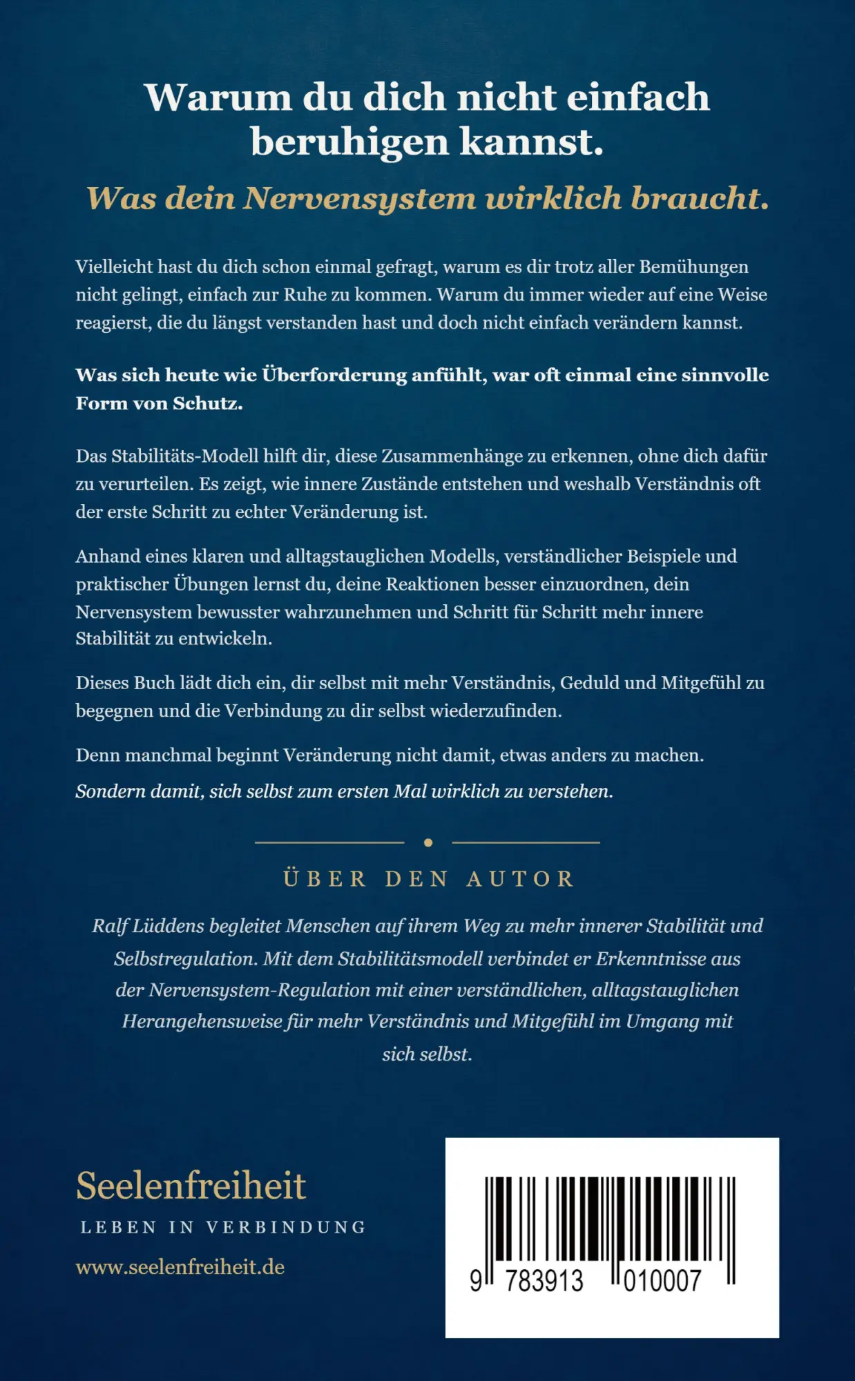 Rückseite: 9783913010007 | Stabilitäts-Modell | Ralf Lüddens | Taschenbuch | 484 S. | Deutsch