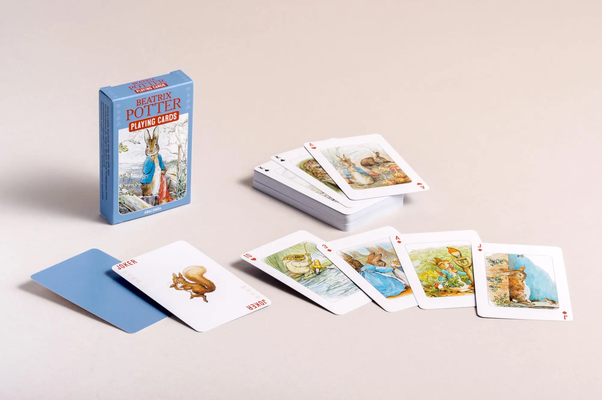 Bild: 4250940200107 | Kartenspiel Beatrix Potter. 54 Spielkarten mit 53 Motiven von Peter...