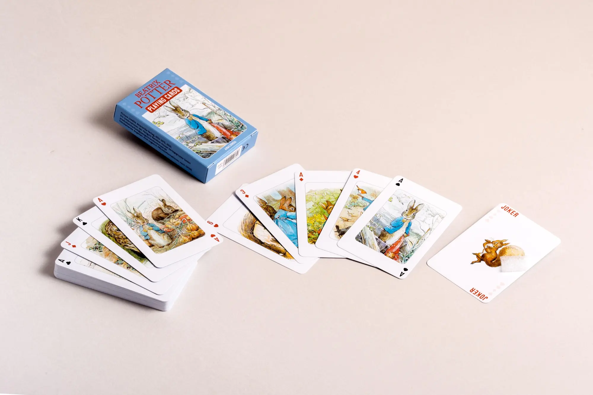Bild: 4250940200107 | Kartenspiel Beatrix Potter. 54 Spielkarten mit 53 Motiven von Peter...