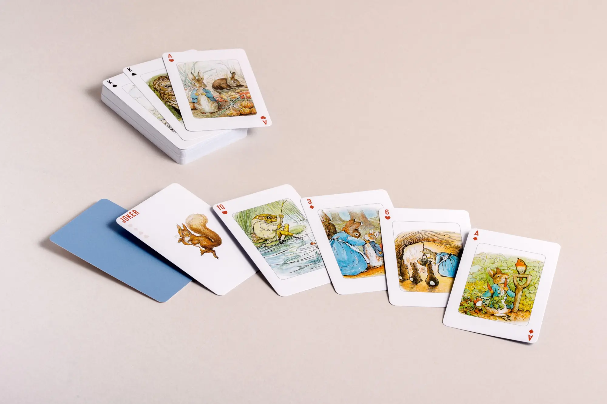 Bild: 4250940200107 | Kartenspiel Beatrix Potter. 54 Spielkarten mit 53 Motiven von Peter...
