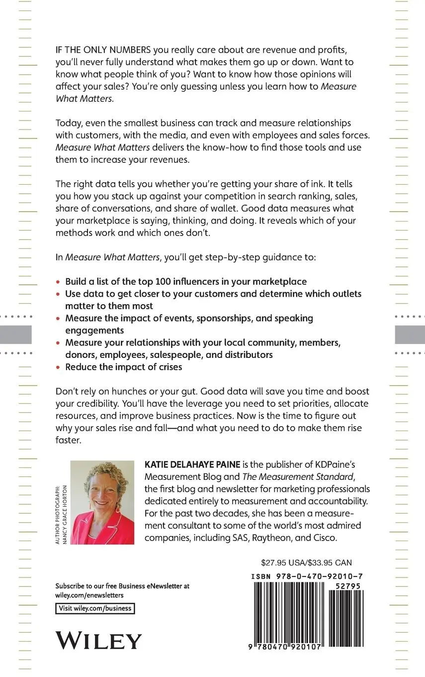 Rückseite: 9780470920107 | Measure What Matters | Katie Delahaye Paine | Buch | 272 S. | Englisch