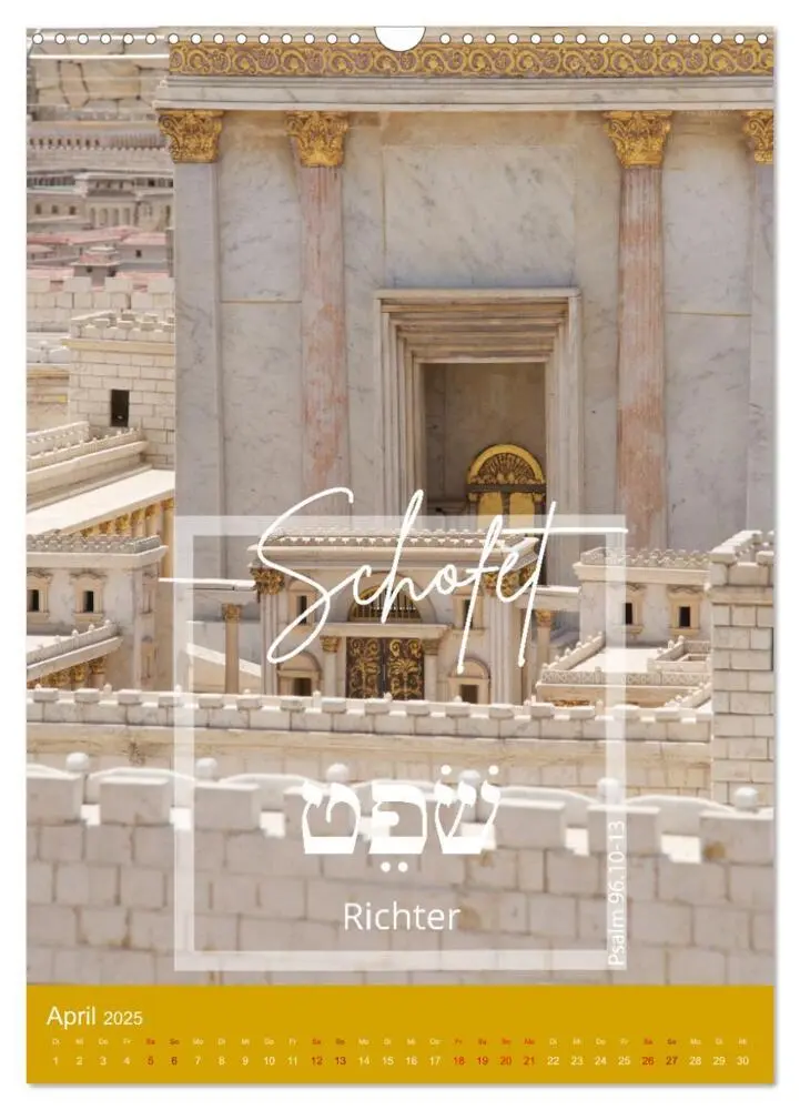 Bild: 9783435900107 | Israel und hebräische Namen Gottes (Wandkalender 2025 DIN A3 hoch),...