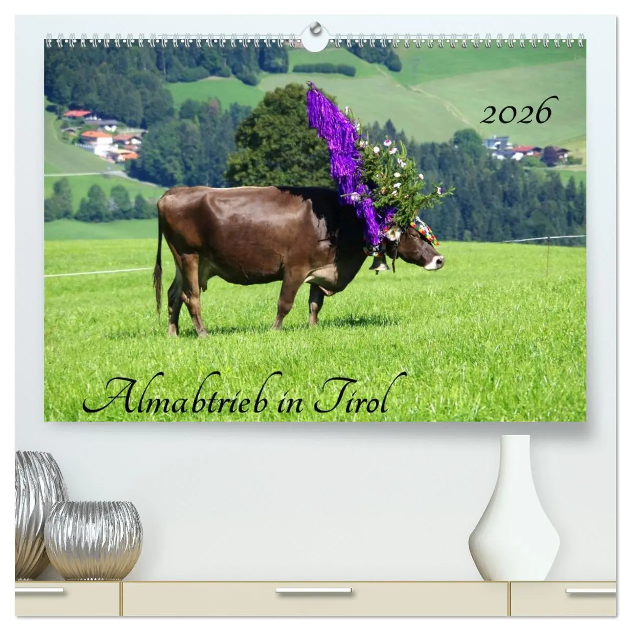 Cover: 9783516000207 | Almabtrieb in Tirol (hochwertiger Premium Wandkalender 2026 DIN A2...