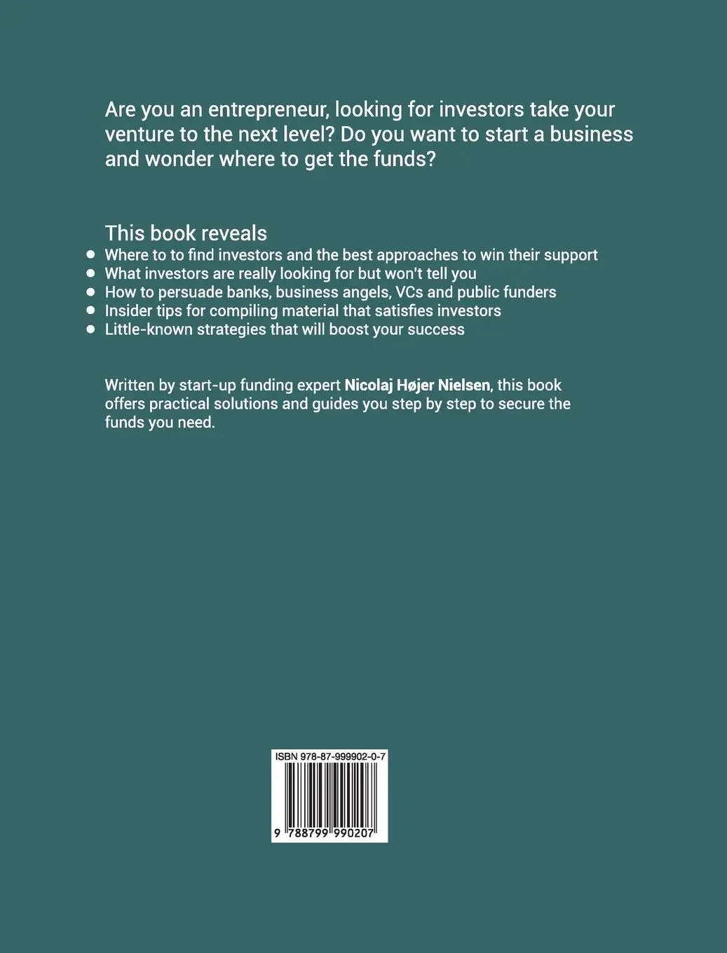 Rückseite: 9788799990207 | The Startup Funding Book | Nicolaj Højer Nielsen | Buch | Gebunden