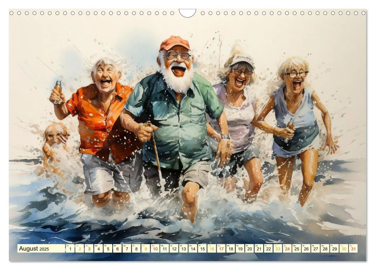 Bild: 9783383890307 | Lustiges Rentner Leben (Wandkalender 2025 DIN A3 quer), CALVENDO...