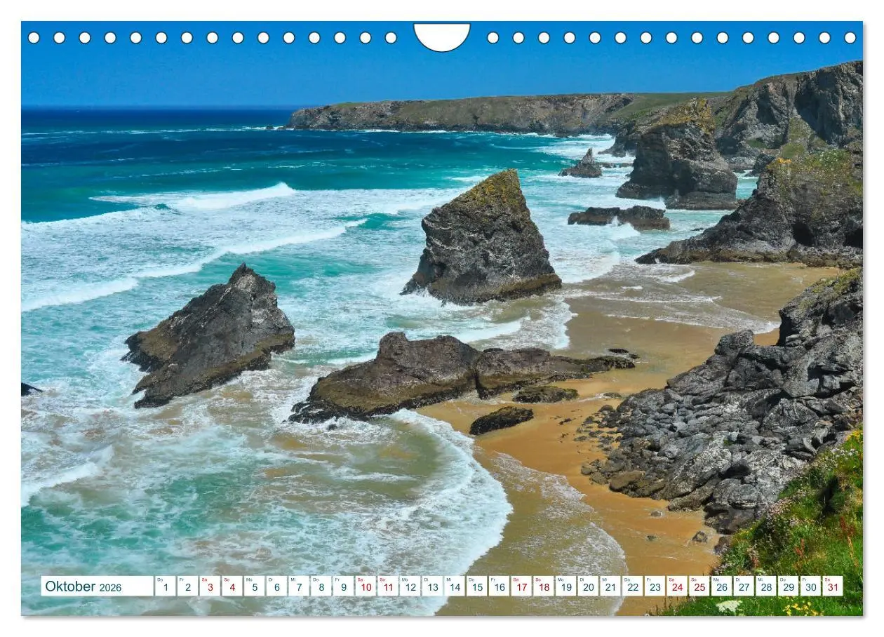 Bild: 9783457380307 | Cornwall &amp; Devon 2026 (Wandkalender 2026 DIN A4 quer), CALVENDO...