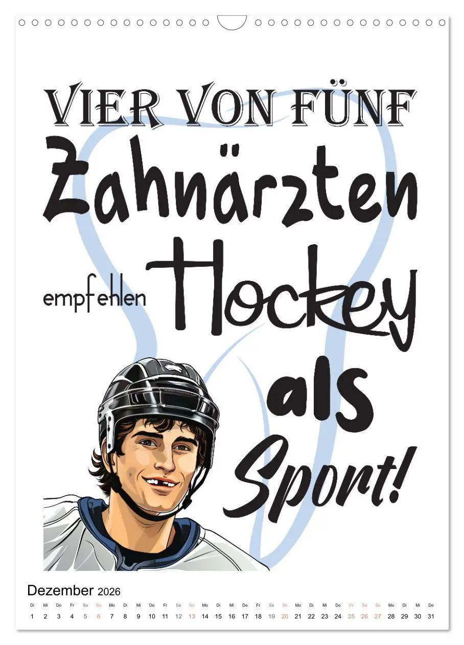 Bild: 9783516300307 | Zahnarztsprüche (Wandkalender 2026 DIN A3 hoch), CALVENDO...