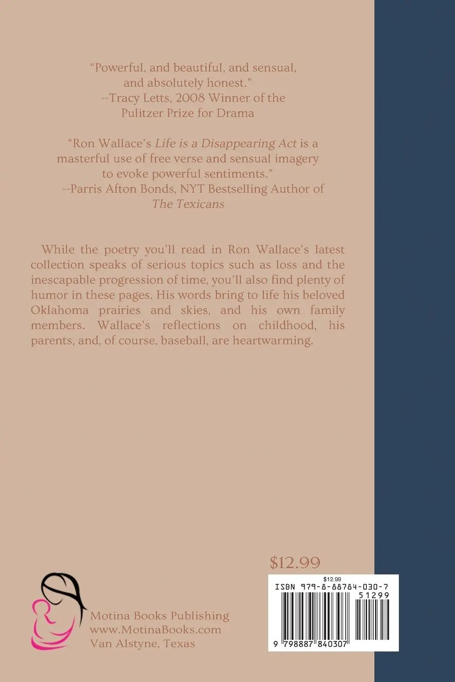 Rückseite: 9798887840307 | Life Is a Disappearing Act | Ron Wallace | Taschenbuch | Englisch