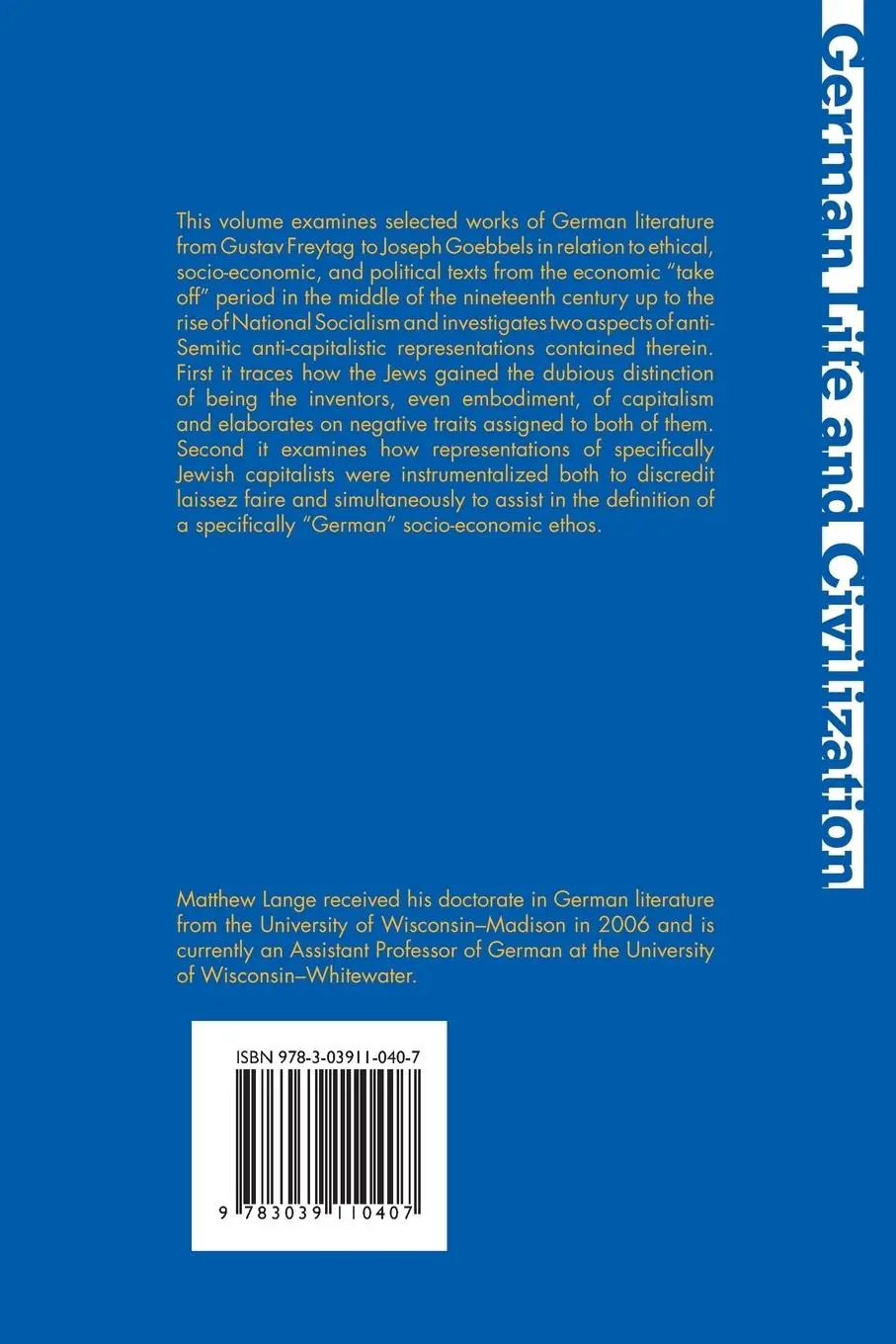 Rückseite: 9783039110407 | Antisemitic Elements in the Critique of Capitalism in German...