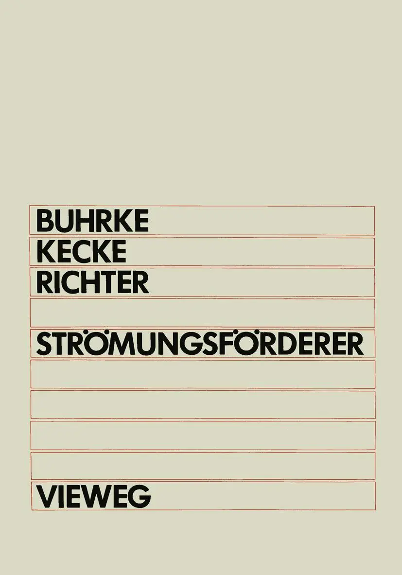 Cover: 9783528030407 | Strömungsförderer | Herbert Buhrke (u. a.) | Taschenbuch | 368 S.