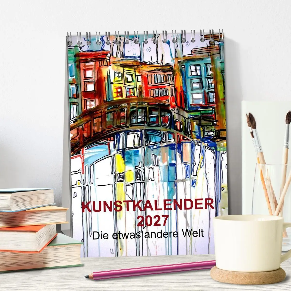 Bild: 9783594060407 | Kunstkalender 2027 "Die etwas andere Welt" (Tischkalender 2027 DIN...