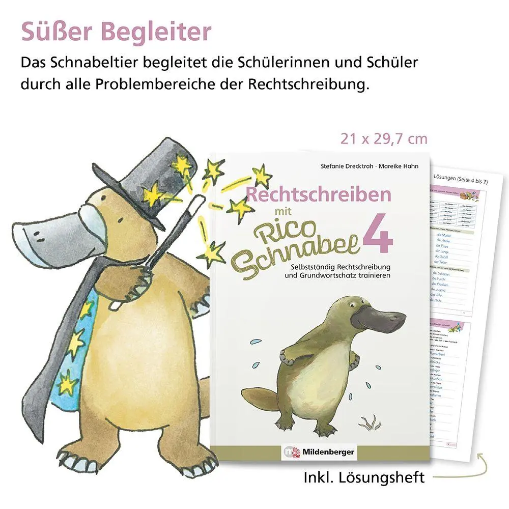 Bild: 9783619420407 | Rechtschreiben mit Rico Schnabel, Klasse 4 | Drecktrah (u. a.) | 2021