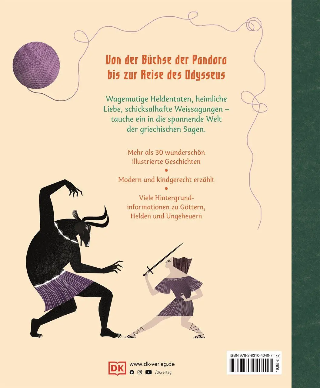 Rückseite: 9783831040407 | Griechische Mythen und Sagen | Jean Menzies | Buch | Mythen und Sagen