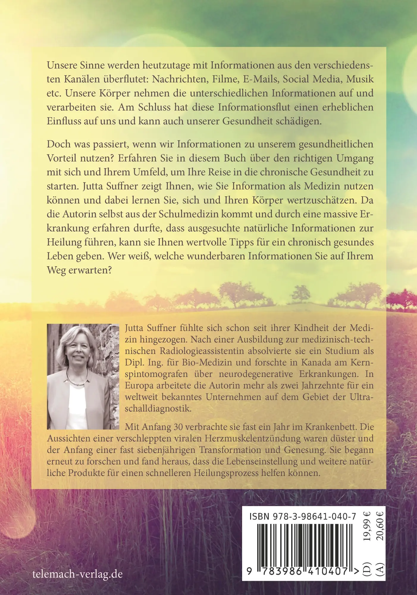 Rückseite: 9783986410407 | Gesund sterben, das ist möglich! | Jutta Suffner | Taschenbuch | 2022