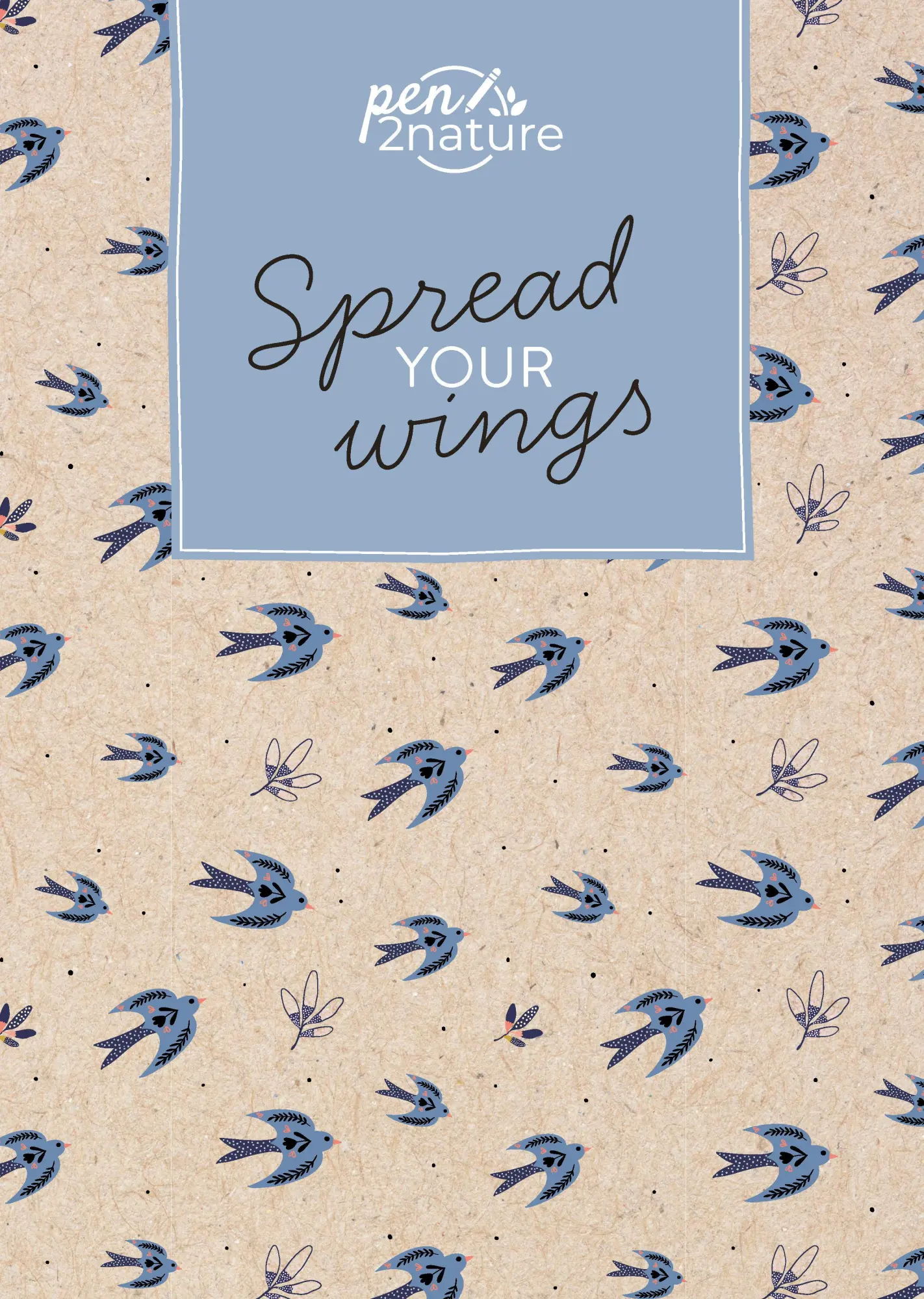 Cover: 9783987640407 | Spread Your Wings . Nachhaltiges Notizbuch in A5 mit Hardcover und...