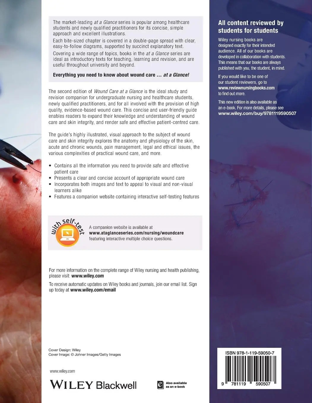 Rückseite: 9781119590507 | Wound Care at a Glance | Ian Peate (u. a.) | Taschenbuch | Englisch