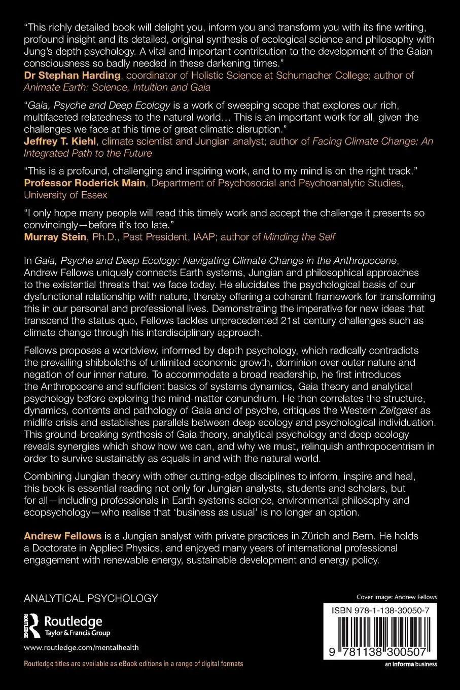 Rückseite: 9781138300507 | Gaia, Psyche and Deep Ecology | Andrew Fellows | Taschenbuch | 2019