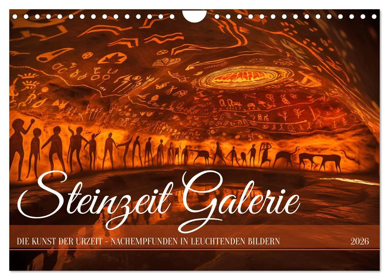 Cover: 9783457360507 | Steinzeit Galerie (Wandkalender 2026 DIN A4 quer), CALVENDO...