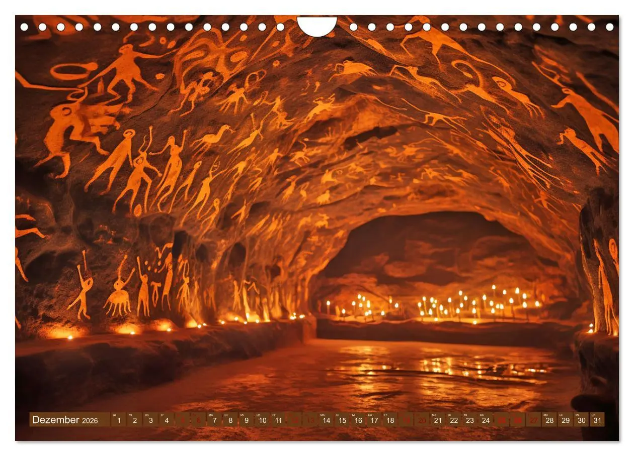 Bild: 9783457360507 | Steinzeit Galerie (Wandkalender 2026 DIN A4 quer), CALVENDO...