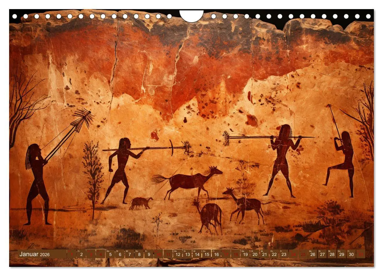 Bild: 9783457360507 | Steinzeit Galerie (Wandkalender 2026 DIN A4 quer), CALVENDO...