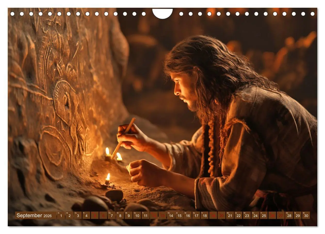Bild: 9783457360507 | Steinzeit Galerie (Wandkalender 2026 DIN A4 quer), CALVENDO...
