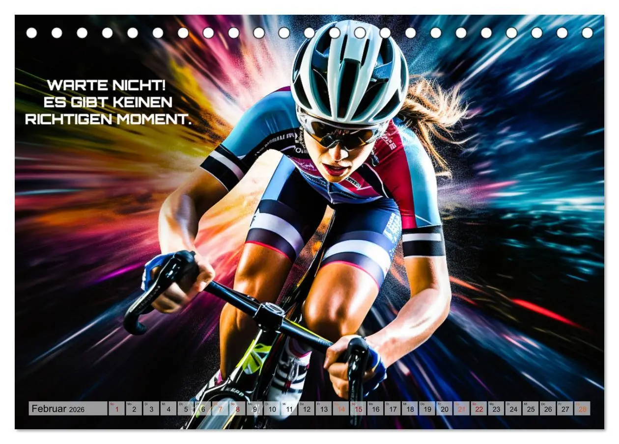 Bild: 9783457500507 | Rennrad und Motivation (Tischkalender 2026 DIN A5 quer), CALVENDO...