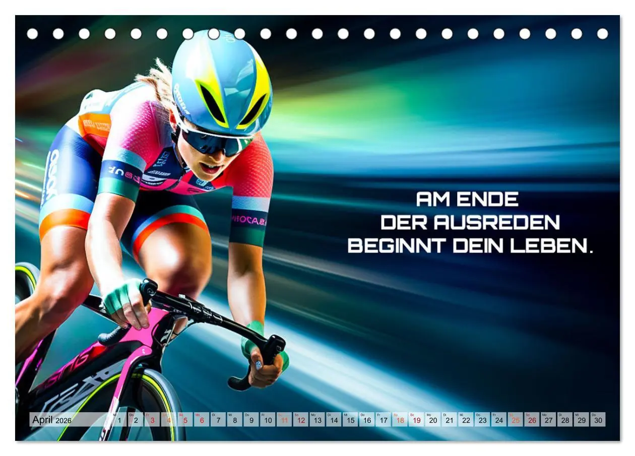 Bild: 9783457500507 | Rennrad und Motivation (Tischkalender 2026 DIN A5 quer), CALVENDO...