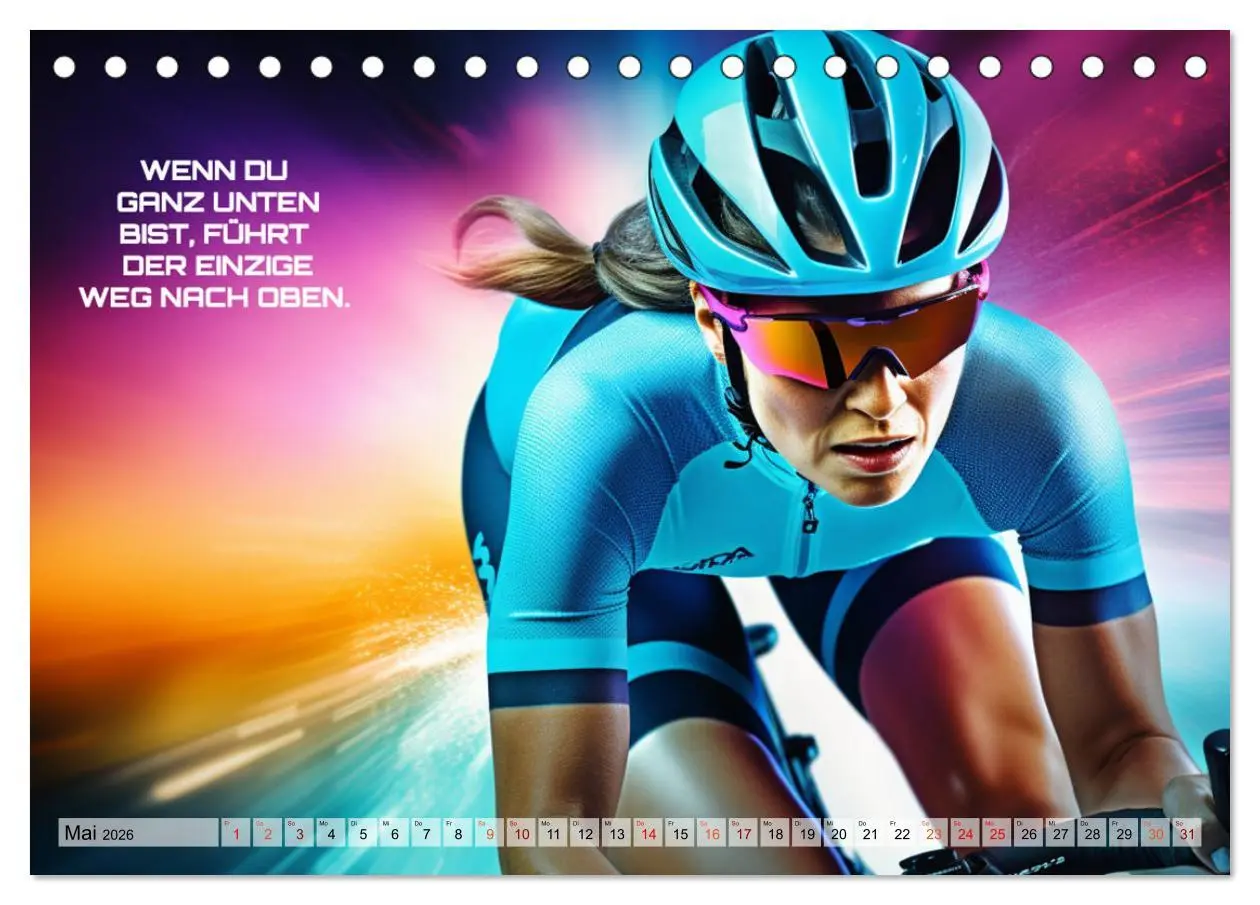 Bild: 9783457500507 | Rennrad und Motivation (Tischkalender 2026 DIN A5 quer), CALVENDO...
